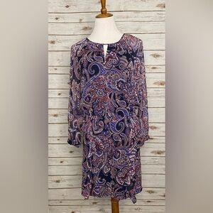 Shoshanna 100% silk peplum dress